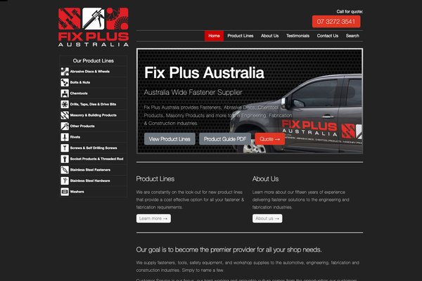 Fix Plus Australia website screenshot