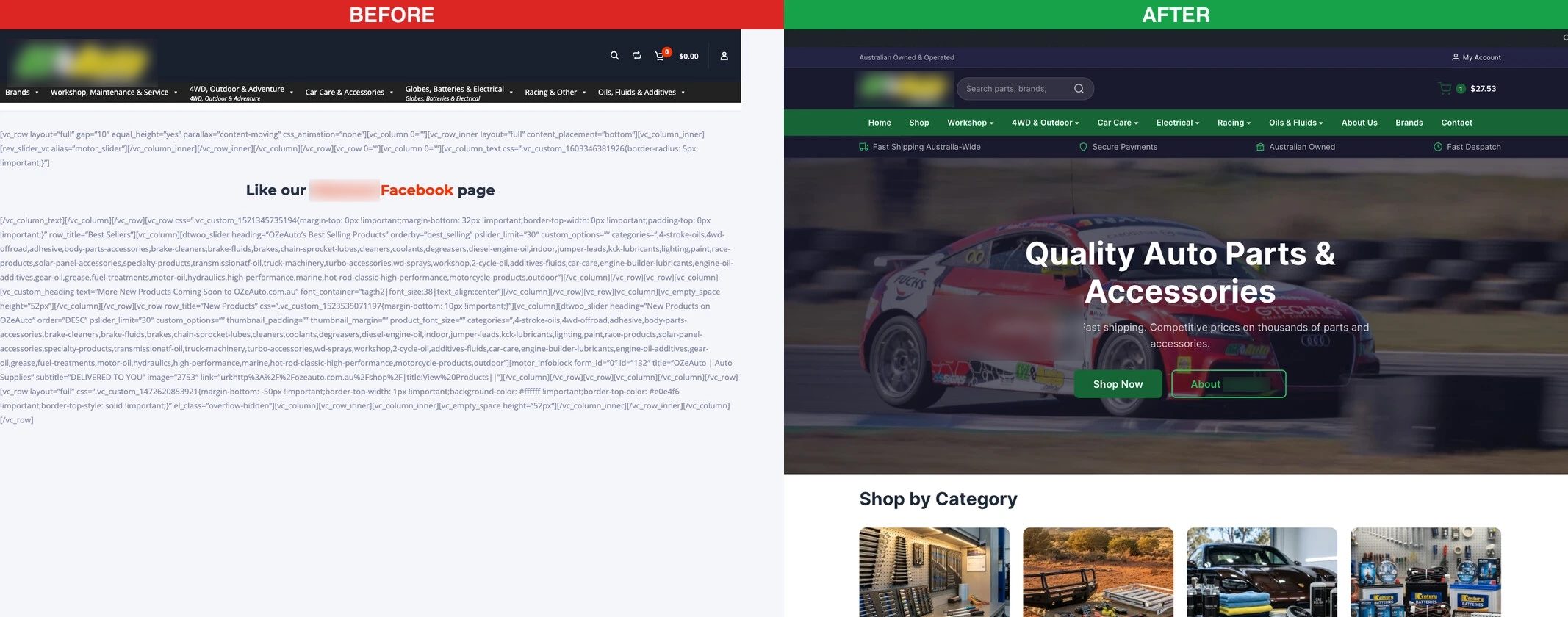 Hacked WooCommerce Store Rebuild website screenshot